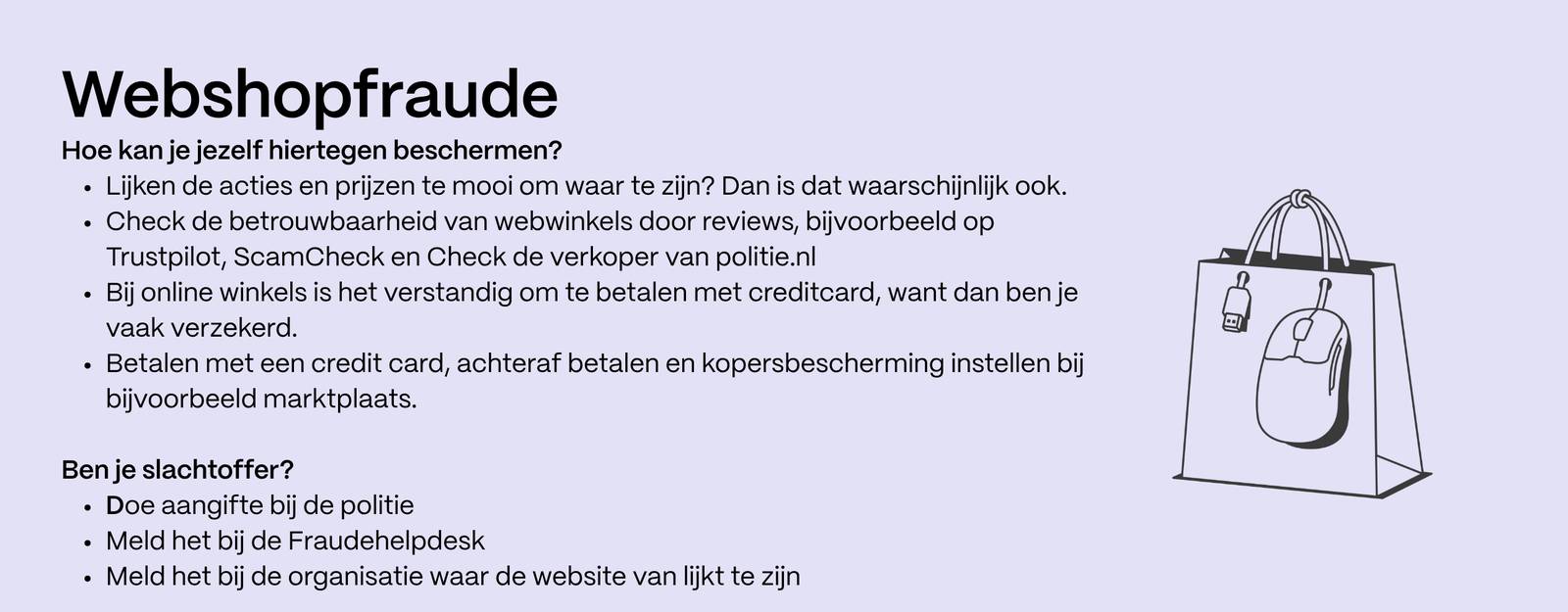 Webshopfraude cyberweekbeeld afbeelding