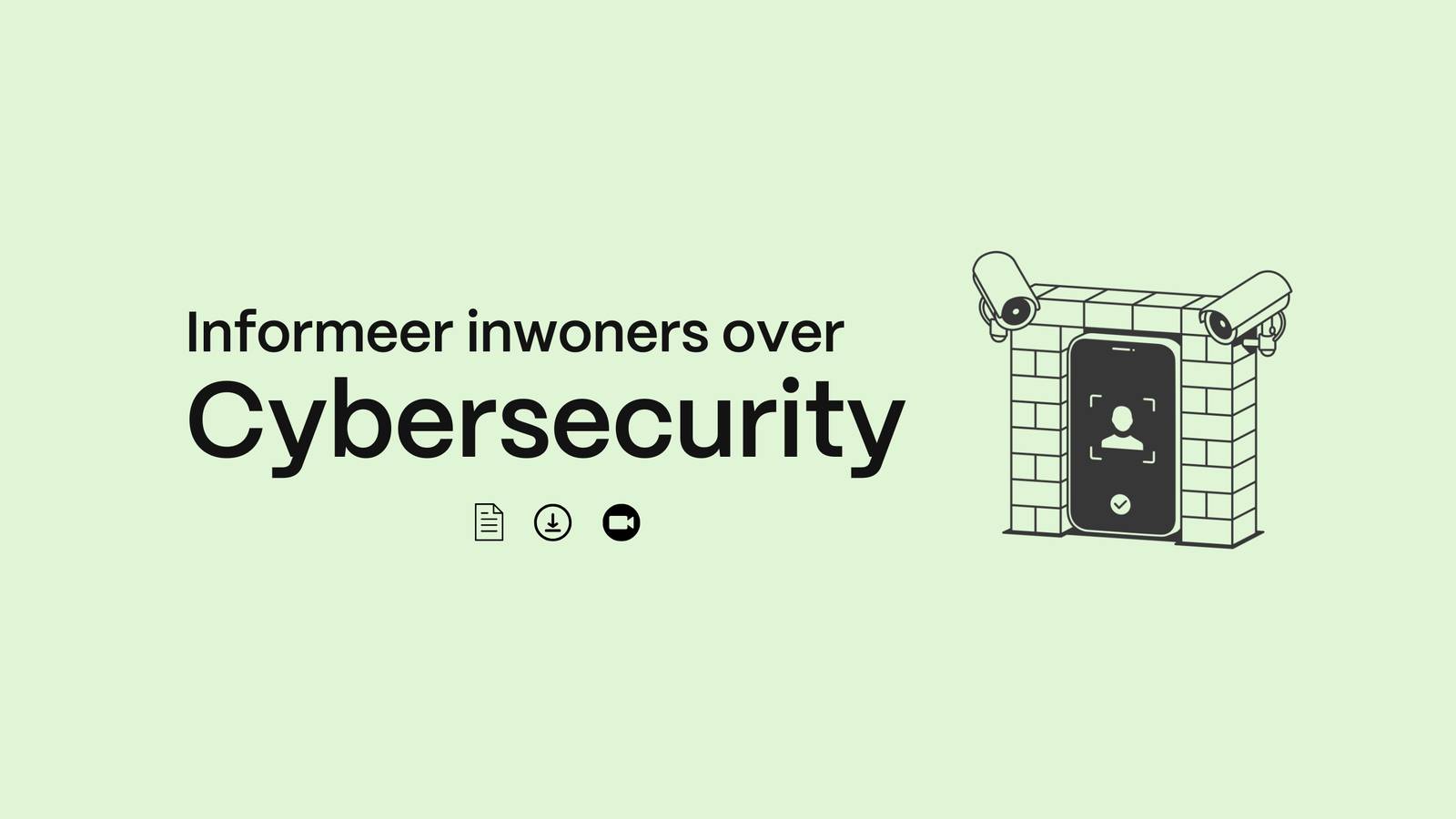 Banner informeer inwoners over cybersecurity
