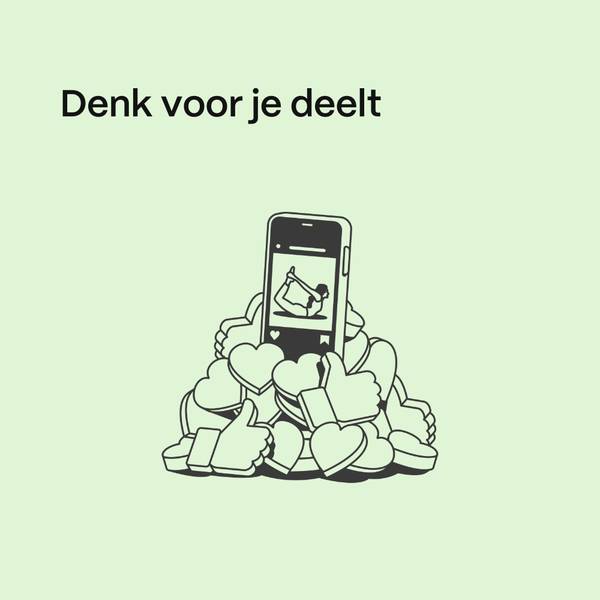 Denk voor je deelt (1)