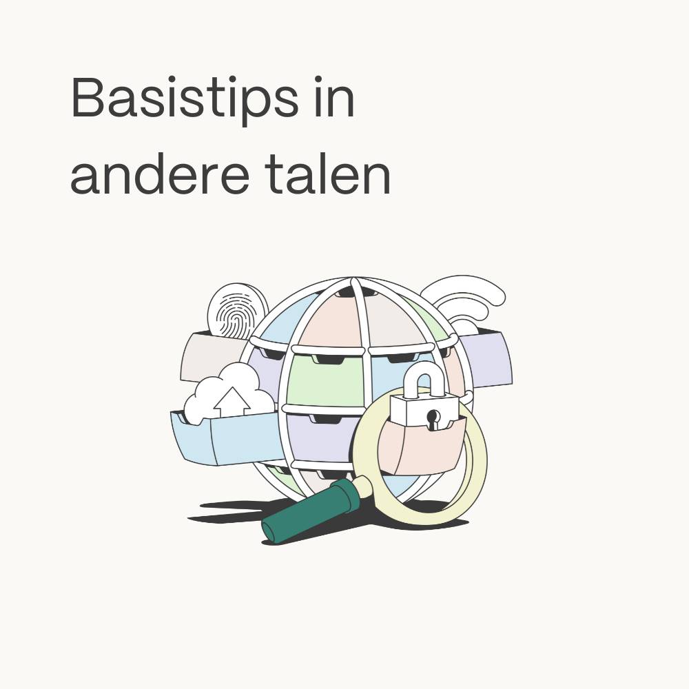 homepage card basistips online veiligheid Engels