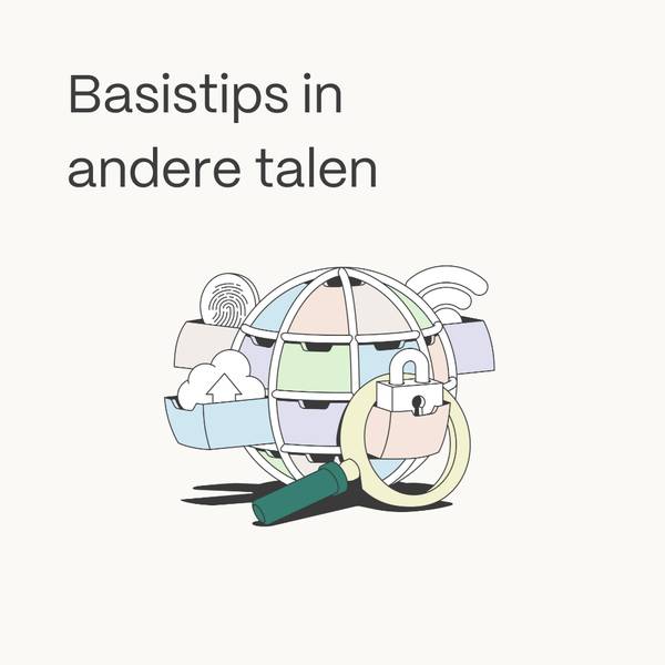 homepage card basistips online veiligheid Engels